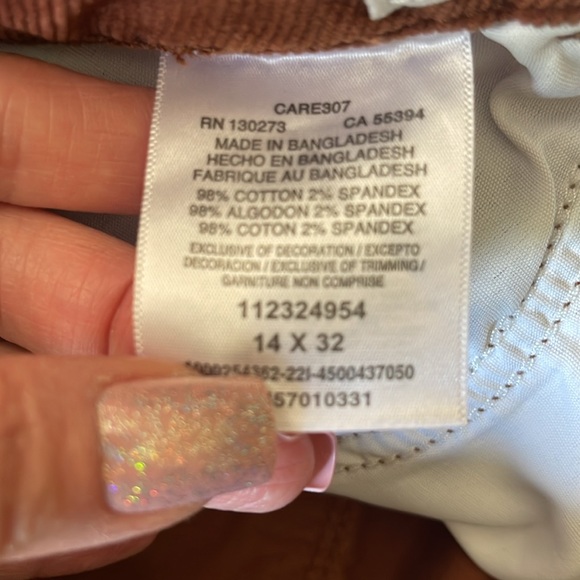 WRANGLER RETRO WOMEN'S CORDUROY HIGH RISE STRETCH TROUSER JEANS NWOT - Picture 3 of 4